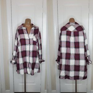 Long Sleeved Button Up Tunic